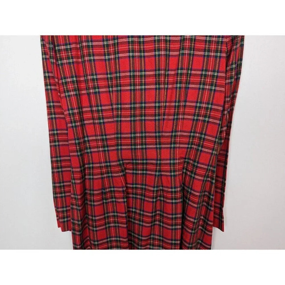 80s Talbots 8 ALBERT NIPON EXECUTIVE DRESS Double Breast Button Plaid Old Money - Picture 10 of 13